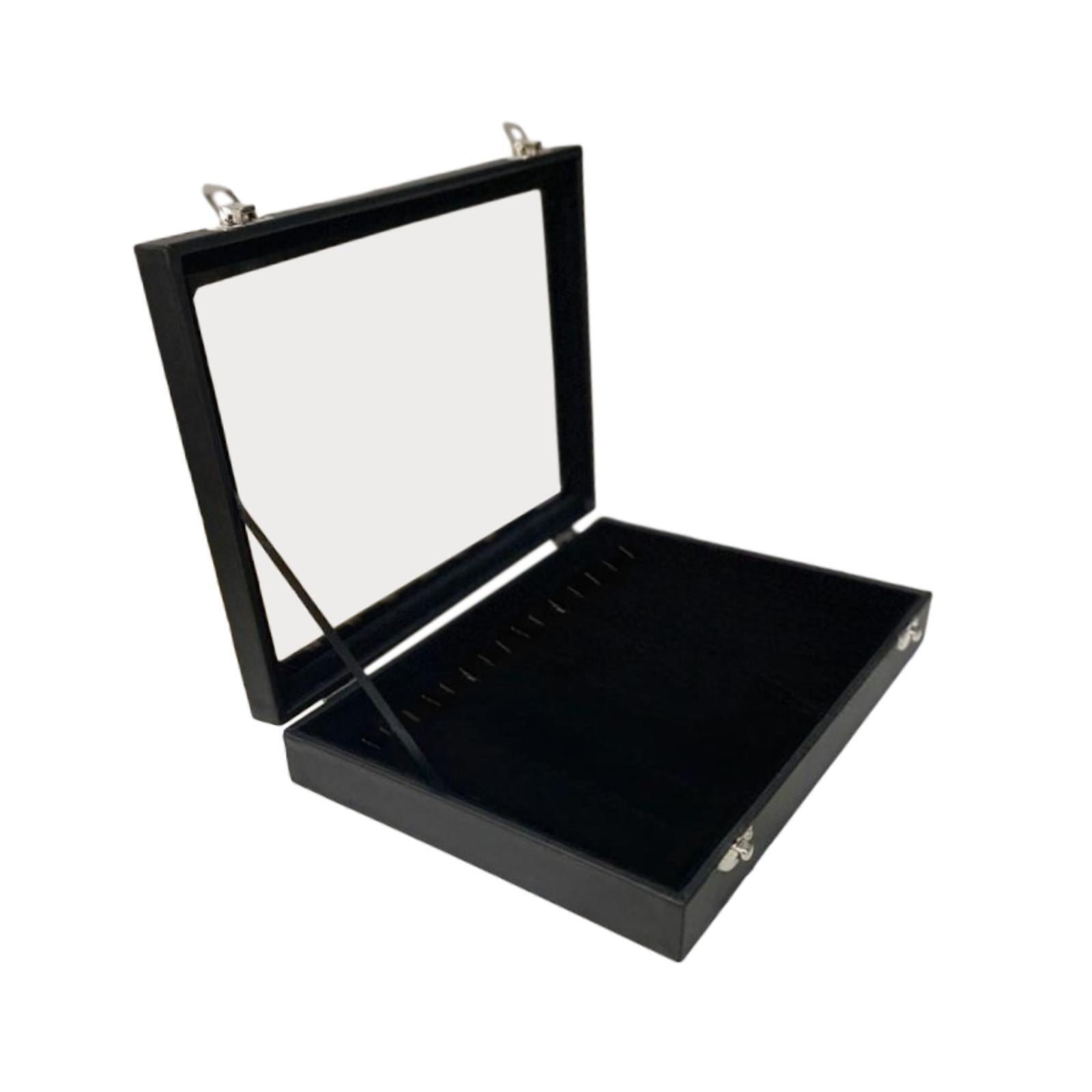 Ioensy - Vitrina De Joyería Para Collares, Vitrina De Terciopelo, Organizador De Exhibición De Joyas, Pu Negro