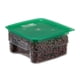 thumbnail image 3 of Recipiente Graduado Cuadrado Policarbonato 2 Litros. Con Tapa Verde, 3 of 4