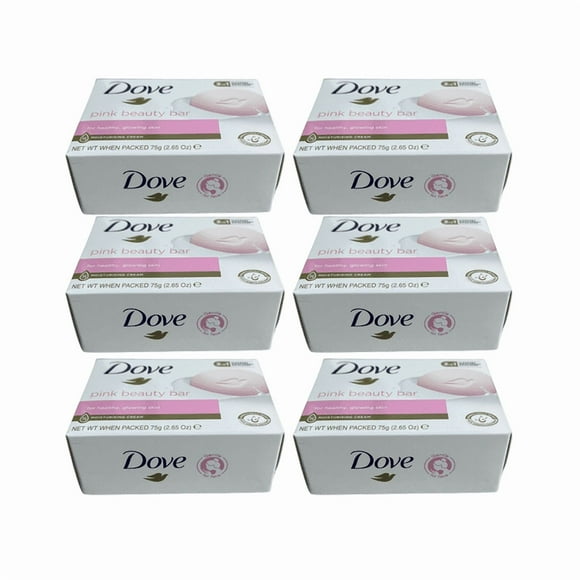 Pack 6 Jabones en Barra Dove Beauty Bar Pink Rosa 75gr