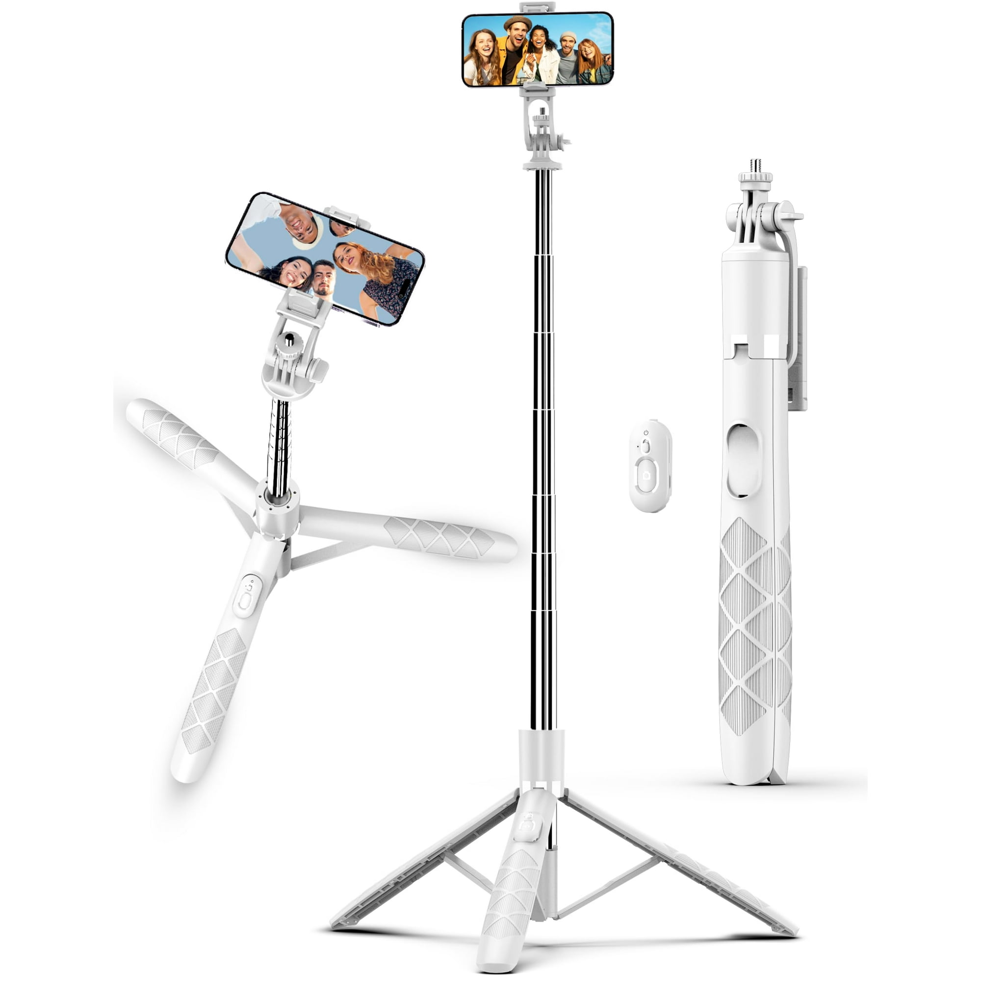 Trípode Selfie Stick Selfieshow 71 Para Iphone/android, Color Blanco