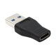 thumbnail image 4 of tipo-c hembra a usb un conector de convertidor adaptador de carga macho negro, 4 of 5