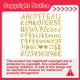thumbnail image 2 of Sticeard 648 piezas de letras adhesivas de vinilo con brillo dorado de 1", 2 of 8