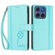 thumbnail image 3 of Funda Cartera Trébol para Motorola Edge 2025 5G con Ranuras Tarjetas y Carga Inalámbrica Verde menta, 3 of 6
