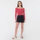 thumbnail image 4 of Polera Mujer Sin Hombros M/L Rayas Rojo Corona, 4 of 5