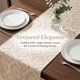 thumbnail image 5 of REGALWOVEN Camino de Mesa para Decoración de Cocina, Larga Lavable de Poliéster para Decoración de Mesa de Cocina y Comedor Beige 13.8x63 pulgadas, 5 of 6