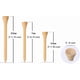 thumbnail image 4 of Tees de Golf WHAMZ33 W de Bambú 7 cm (Pack de 100), 4 of 6