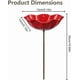 thumbnail image 2 of Estacas jardín flor metal baño abejas cuenco agua pájaros estación riego polinizadores 3 uds rojo, 2 of 7