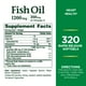 thumbnail image 3 of Suplemento de aceite de pescado Omega 3 de Nature's Bounty, 1200 mg, 320 cápsulas blandas, 3 of 3