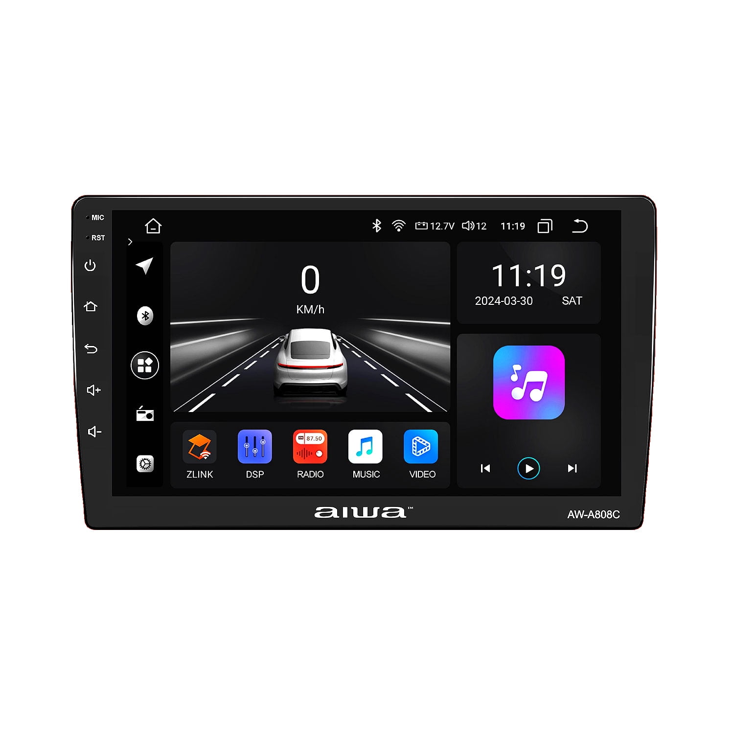 Aiwa - Radio Auto Android 2 Din Hd 9 2gb Ram Wifi Aw-a808c