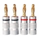 thumbnail image 3 of 4 Conectores Banana De 4 Mm Para Sistemas De Sonido Con Receptor De Audio., 3 of 5