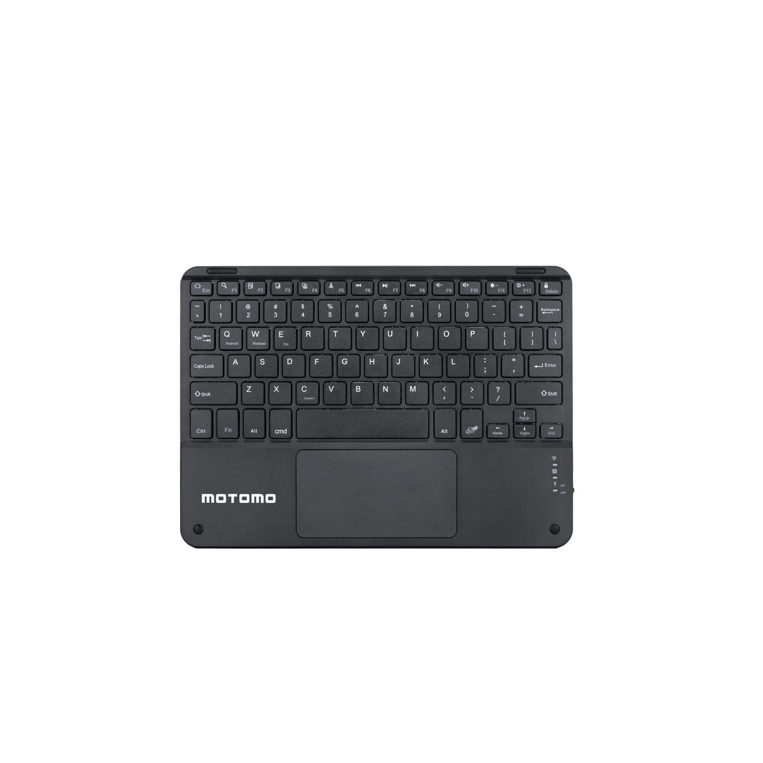 Teclado Inalámbrico Motomo Bd-136a, Bluetooth, Color Negro