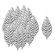 thumbnail image 2 of 100 piezas de hojas de rosas artificiales apliques scrapbooking bricolaje artesanal de plata, 2 of 5