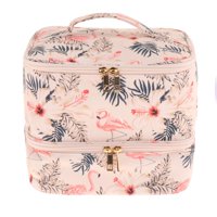 Magideal - Organizador De Esmalte De Uñas De Múltiples Capas, Bolsa De Transporte Para Esmalte De Uñas, Bolsa De Maquillaje De Viaje, Organizador De Artículos De