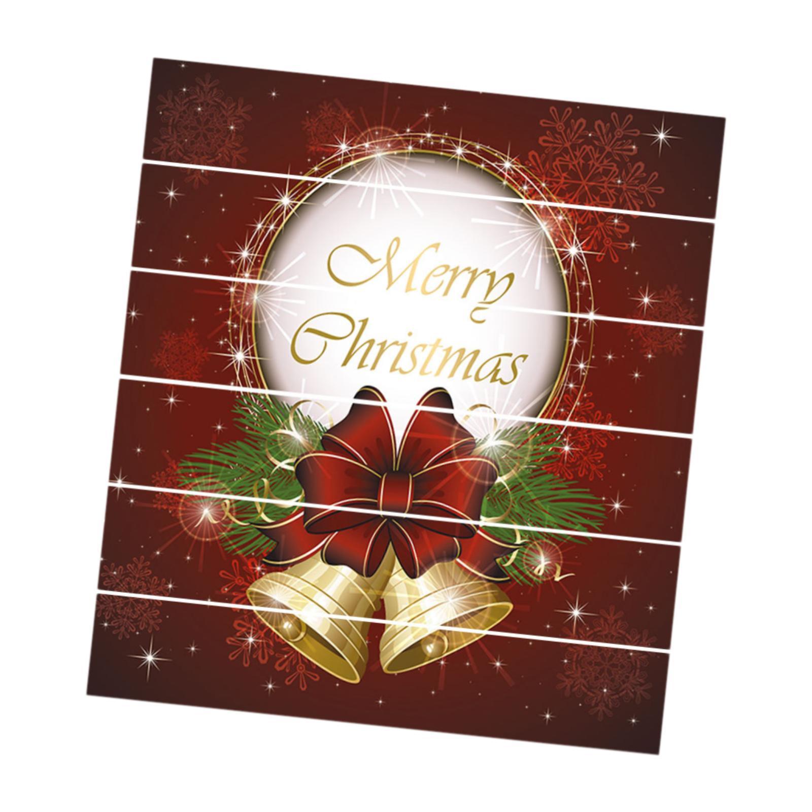 Magideal - 6 Pegatinas Para Escaleras, Pegatinas Para Escaleras, Campanas De Navidad, Pegatinas Diy, Bonita Decoración De Escaleras, Pegatina Extraíble Para Inte
