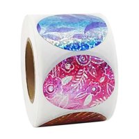 Bothyi - 500X Etiquetas Adhesivas De Huevos De Pascua Para Festivales Suministros Para Fiestas Reuniones Familiares