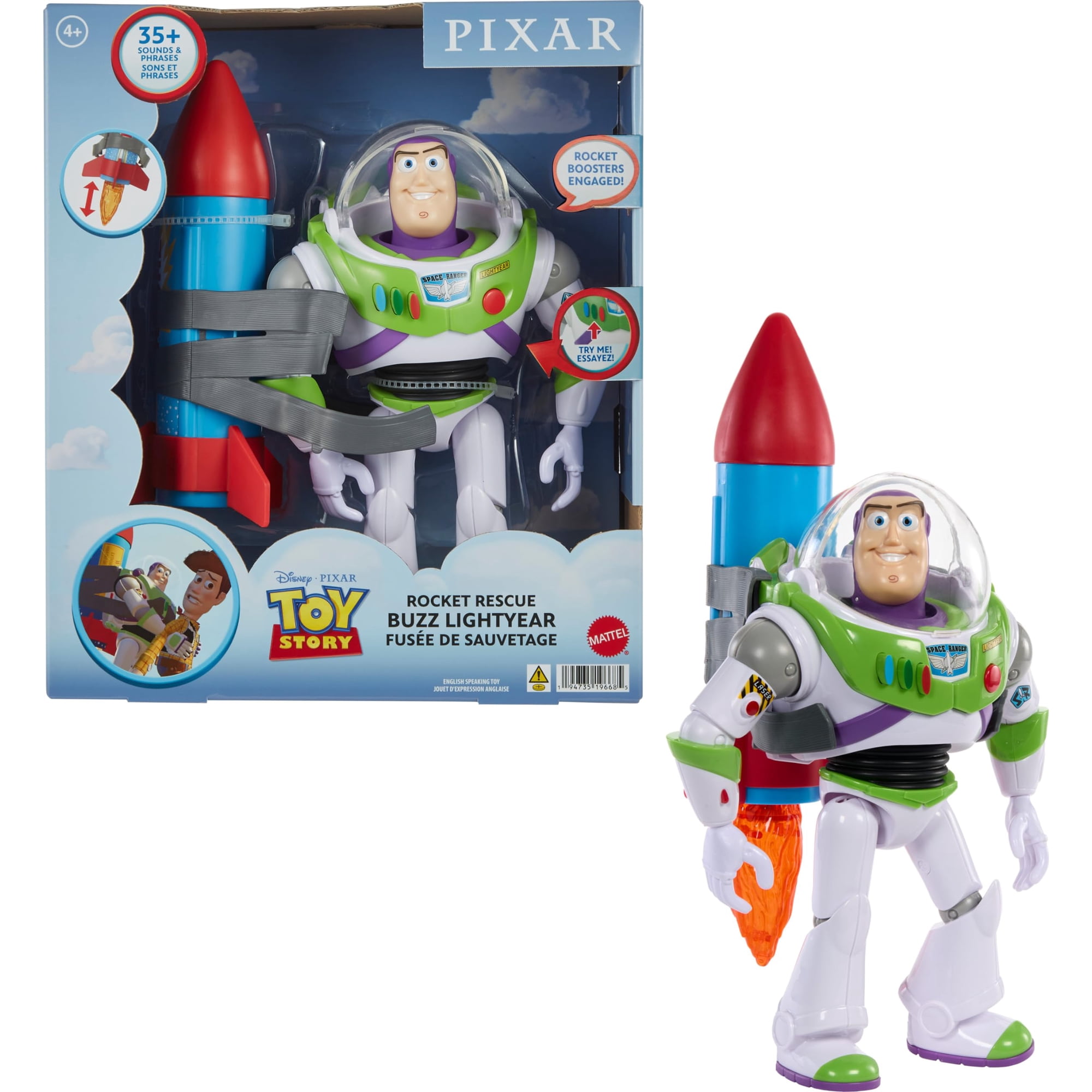 Figura De Acción Mattel Disney Pixar Toy Story Buzz Lightyear
