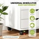 thumbnail image 2 of Cajonera Simple Deluxe de madera blanca con 7 cajones y ruedas, 2 of 3