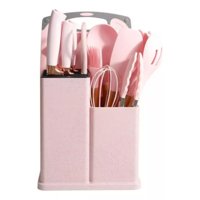 Click Ventas - Pack De Utensilios De Cocina De Silicona Rosado