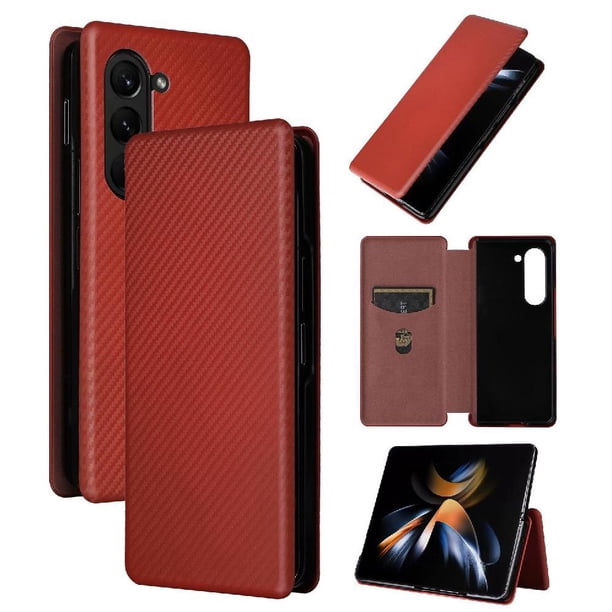 Funda Flip para FOXDOCK Samsung Galaxy Z Fold 5 - Funda magnética de negocios, funda protectora delgada
