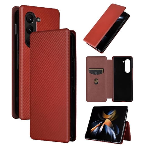 Funda Flip Para Foxdock Samsung Galaxy Z Fold 5 - Funda Magnética De Negocios, Funda Protectora Delgada