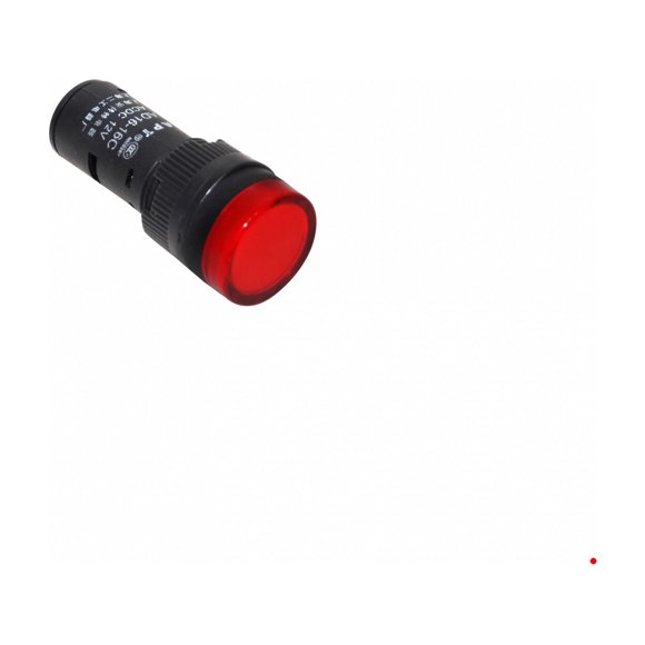 PILOTO-LED-R-12V Rojo Luz Piloto LED 12VDC/AC 15mm-diametro 19mm-cabeza 45mm-altura
