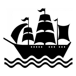 Rienda Libre Graphics - Decomural Pirate Ship Boats Ocean Ws-18745