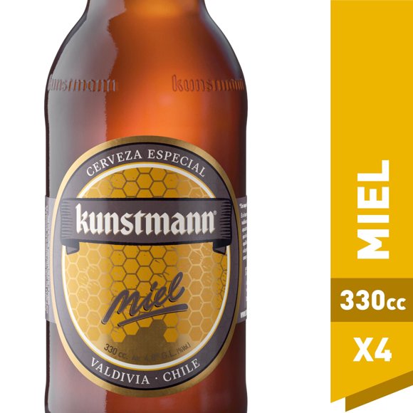Cerveza Honig Ale Sabor Miel Botellas Pack, 4 Un x 330 ml c/u