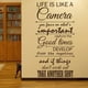 thumbnail image 2 of Decomural Life Is Like A Camera WS-35755, 2 of 2