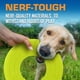 thumbnail image 4 of Disco volador para perro Nerf Dog Atomic Flyer de 25 cm, verde, 4 of 6