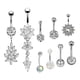 thumbnail image 3 of 9 Uds. Anillos Para El Ombligo Anillos Para El Ombligo Joyería Piercing Con Barras De Cristal Para El Ombligo, 3 of 4