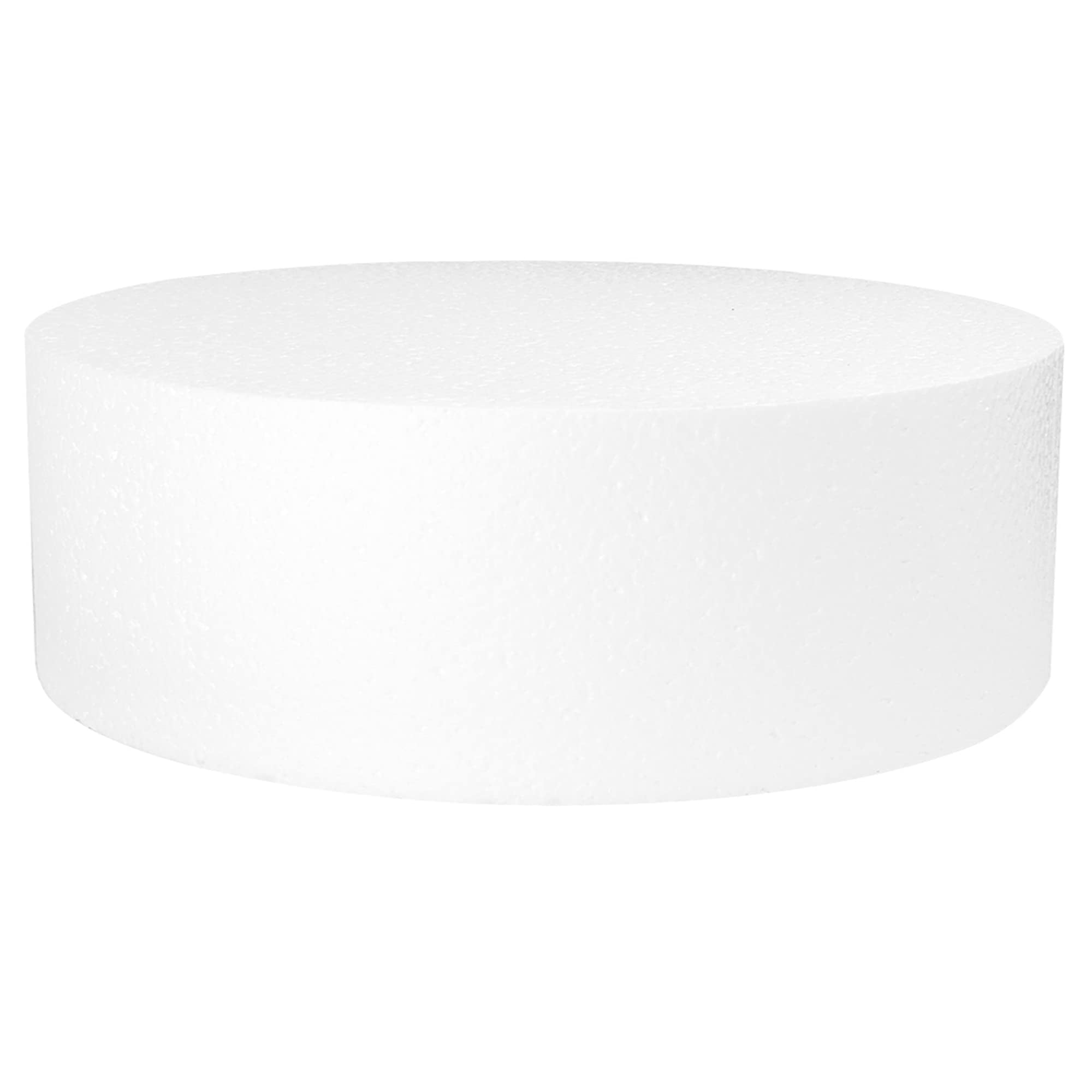 Cake Dummy O'creme De Poliestireno Para Productos Horneados, Redondo, 15 X 10 Cm