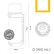 thumbnail image 4 of Termo Agua Acero Inox Mango Movible Tapa Stopper 1.8L Azul, 4 of 8