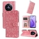 thumbnail image 4 of Funda tipo cartera FOXDOCK para Realme 13 5G , diseño girasol en relieve, cuero PU, cierre magnético, soporte y tarjetero, 4 of 5