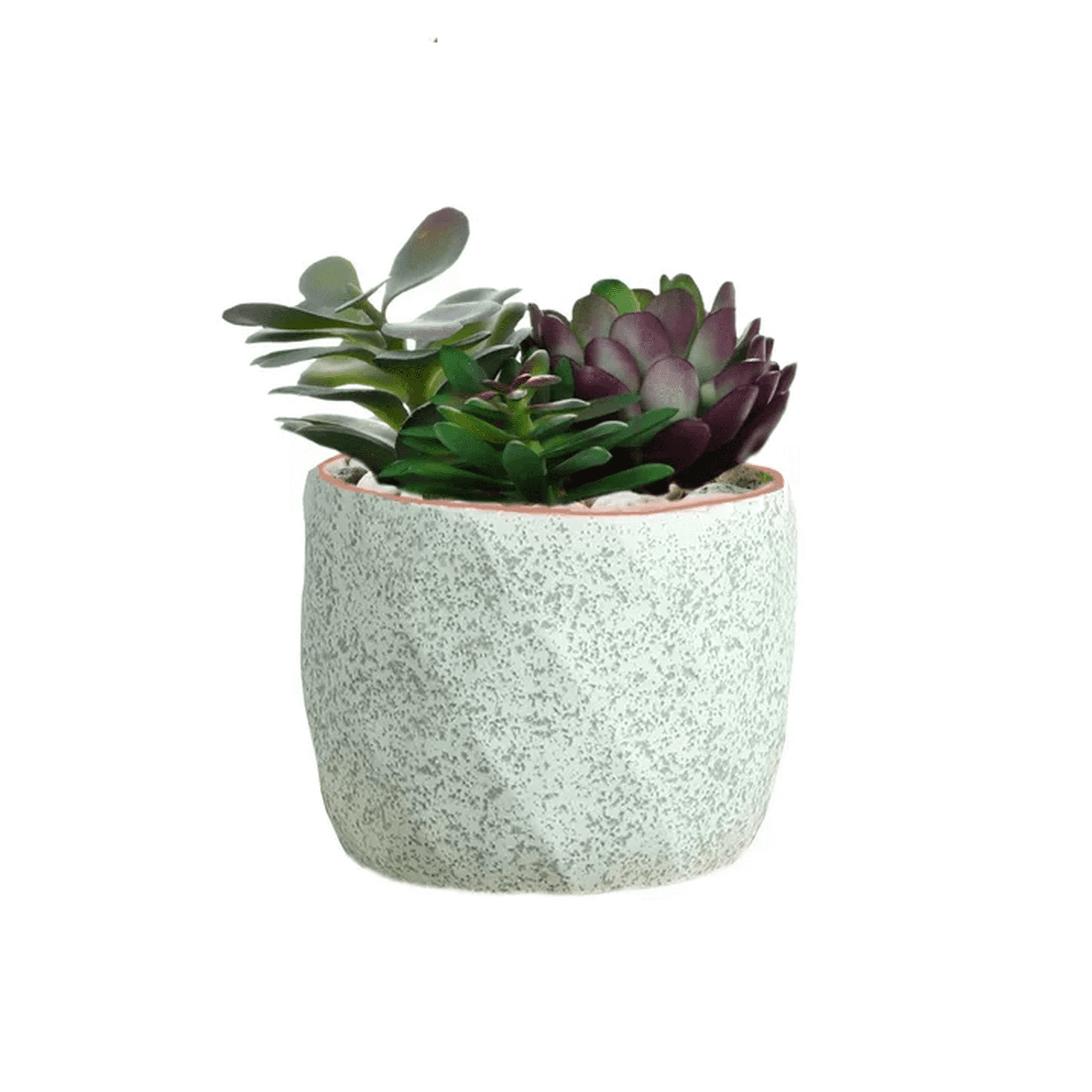 Genérico - Macetero Geométrico Cerámica Suculentas 7.2x6cm Pack 10 Verde