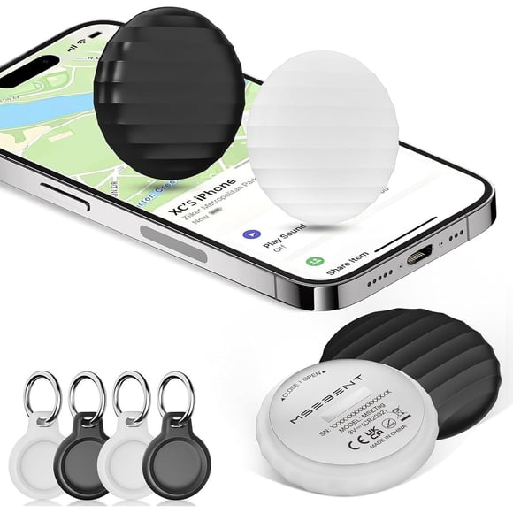Tracker Tag 4 Pack MSEBENT Apple MFi IP67 Impermeable