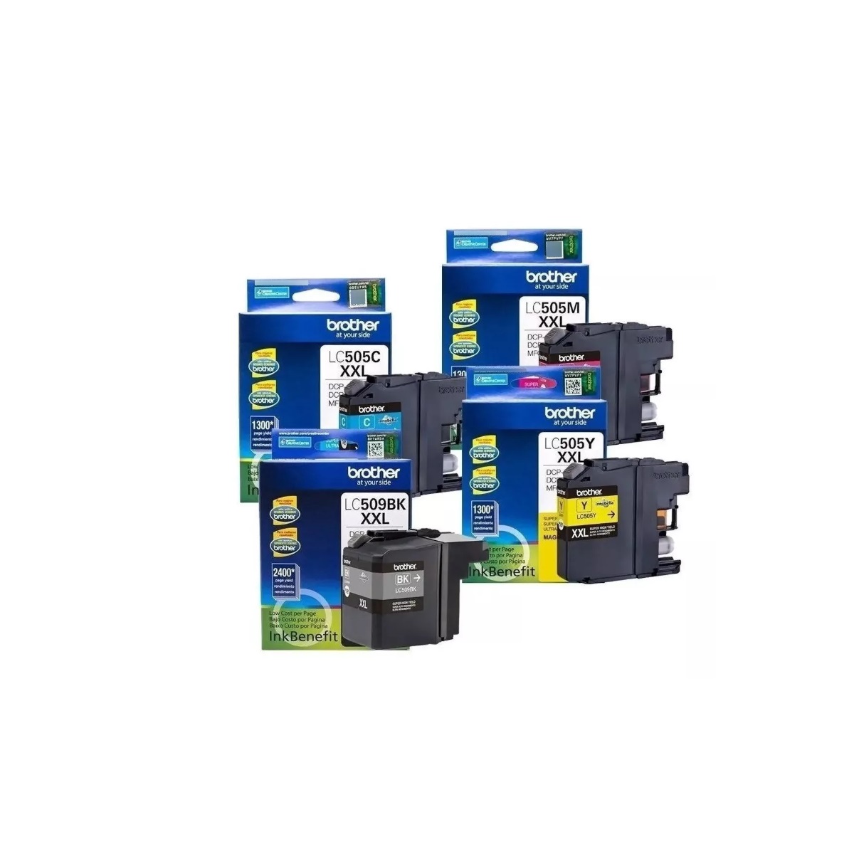 Pack Cartuchos Brother Lc509Xl-505Xl Original N/M/C/Y