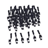 Magideal - 60X Kit De Reparación De Cremalleras, Deslizador De Cremallera, Fijador De Cremallera Extraíble, Tiradores De Cremallera, Etiquetas Para Ropa, Abrigo,