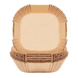 Magideal - Libros De Papel De Freidora De Aire Mats De Parrilla De Microondas Insertar Papeles De Pergamino Impermeables Báeteas Para Hornear Para Albóndigas De 50 Piezas