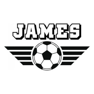 Rienda Libre Graphics - Decomural Personalised Name Football Ws-43030
