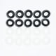 thumbnail image 2 of Juego de 20 espirales para el cabello transparentes y negros, aros para el cabello, gomas elásticas antiarrugas para sujetar colas de caballo, accesorios para niñas y mujeres, paquete de 10/color, 2 of 4