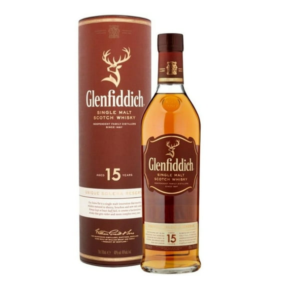 Whisky Glenfiddich Single Malt 15 años 750cc