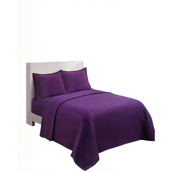 Sabana Polar Premium Teng Fei Plaza Y Media Color Morado Oscuro