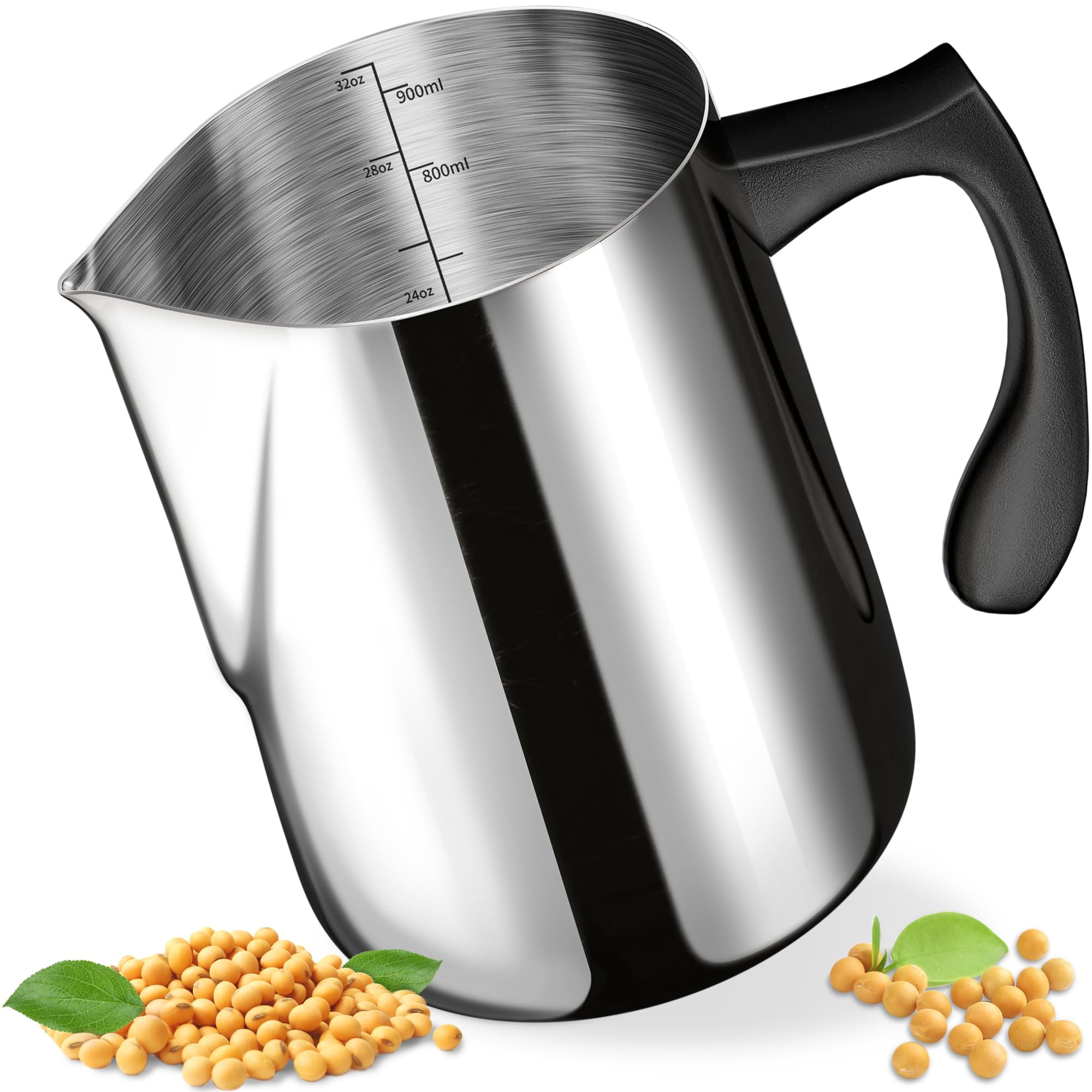 Vaso Para Hacer Velas Casaculina, 900 Ml, Acero Inoxidable
