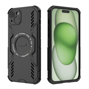 Funda Foxdock Para Iphone 15 Plus , Magnética, Resistente A Golpes, Con Soporte, Unisex, Carga Inalámbrica