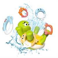 Genérica - Juguete Tortuga De Actividades Lanzamiento Aros +18 Meses