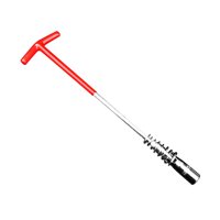 Magideal - Llave De Tubo Para Bujías, Herramienta De Instalación Y Extracción De Mango En T Para Mantenimiento De Automóviles, Cortadoras De Césped, Vehículos , Manga 16 Cm