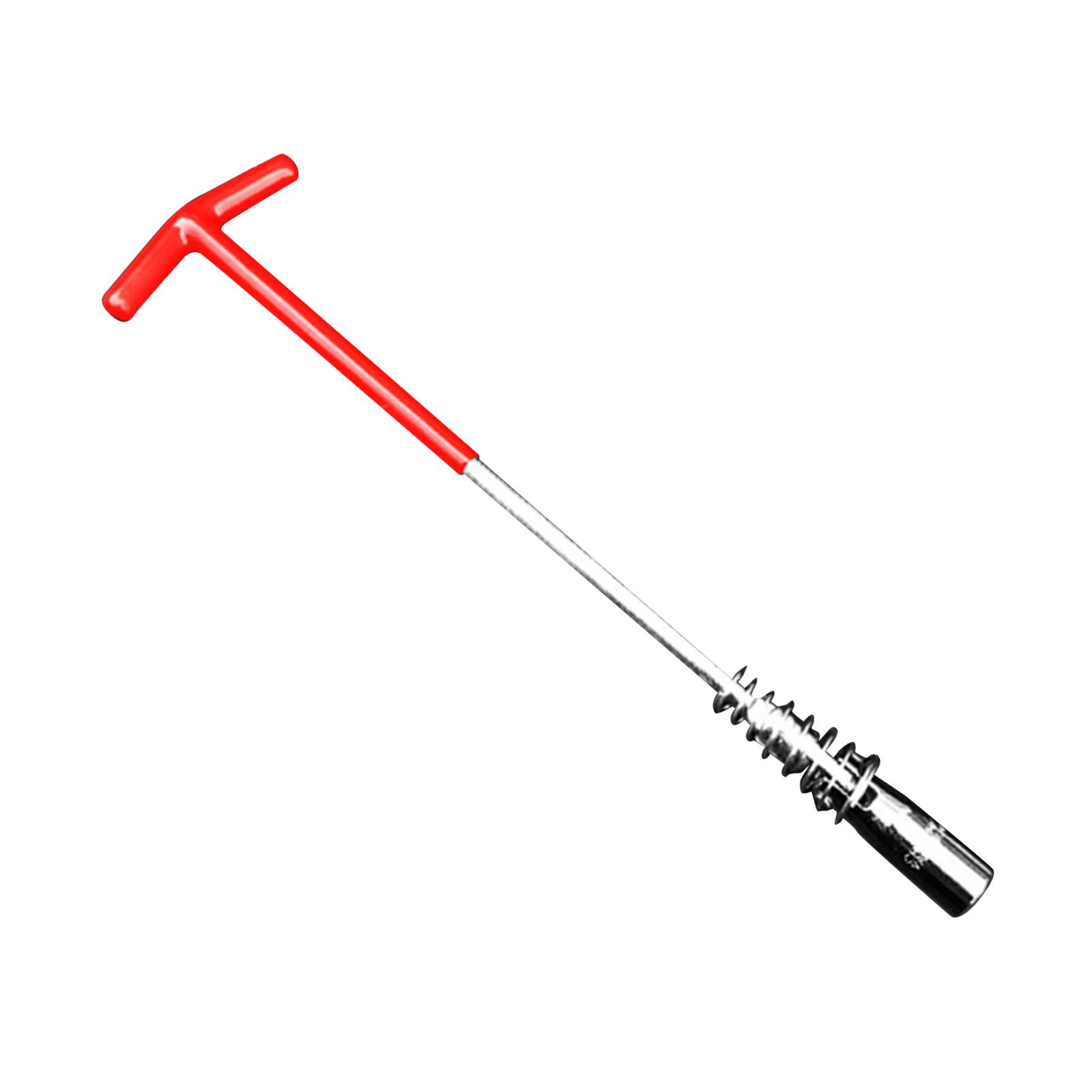 Magideal - Llave De Tubo Para Bujías, Herramienta De Instalación Y Extracción De Mango En T Para Mantenimiento De Automóviles, Cortadoras De Césped, Vehículos , Manga 16 Cm