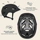 thumbnail image 3 of Casco de bicicleta Retrospec Lennon con luz LED de seguridad negra, 3 of 6