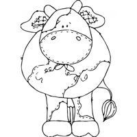 Rienda Libre Graphics - Decomural Patchwork Cow Farm Animals Ws-35553