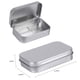 thumbnail image 2 of Latas con bisagras Tamicy de metal rectangulares plateadas, paquete de 40 unidades, 95 x 62 x 20 mm, 2 of 8